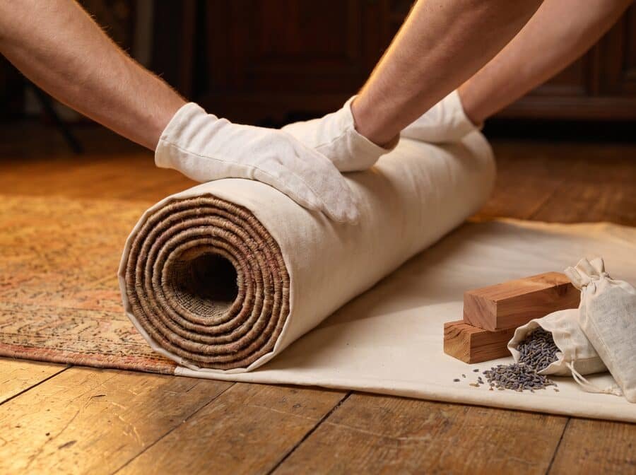 Intervention sur un tapis d’Orient pour un client de Overijse